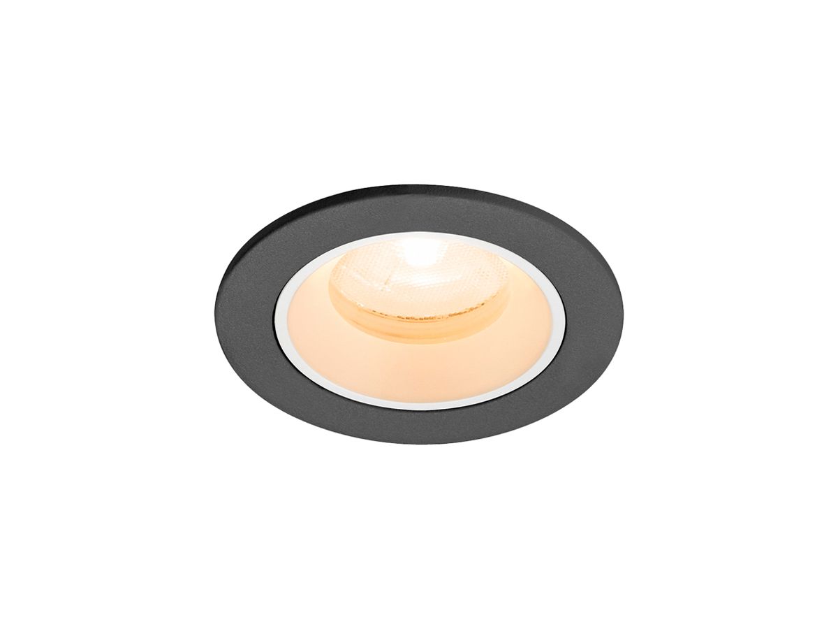 EB-LED-Deckenleuchte SLV NUMINOS XS 6.9W 900lm 2700K NB DALI DIM Ø65×45mm sz/ws