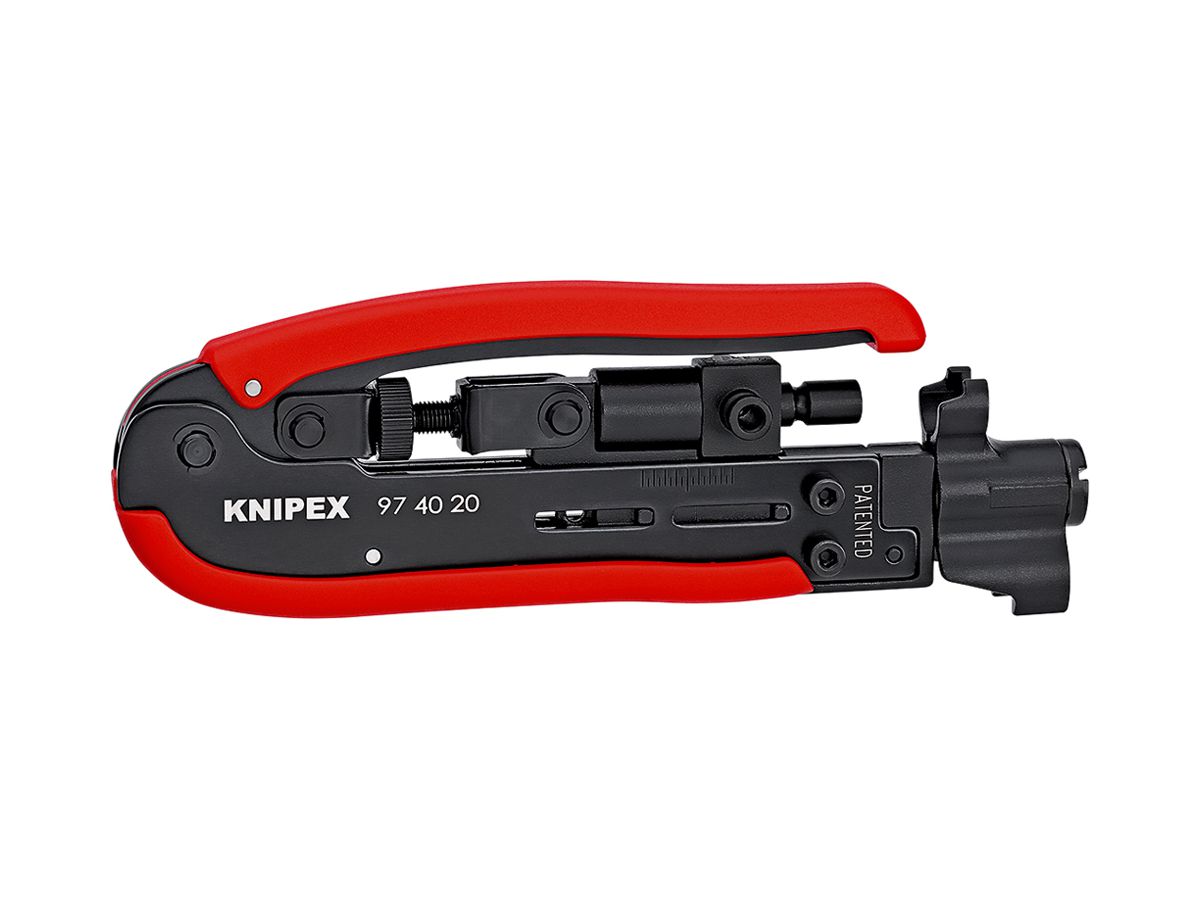 Kompressionswerkzeug KNIPEX für F, BNC und RCA-Stecker, 175mm