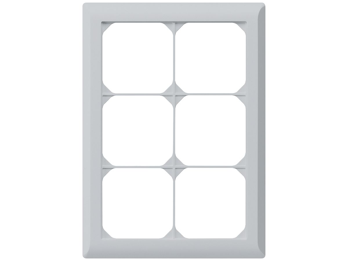 UP-Abdeckrahmen kallysto.line 3×2 hellgrau 152×212mm
