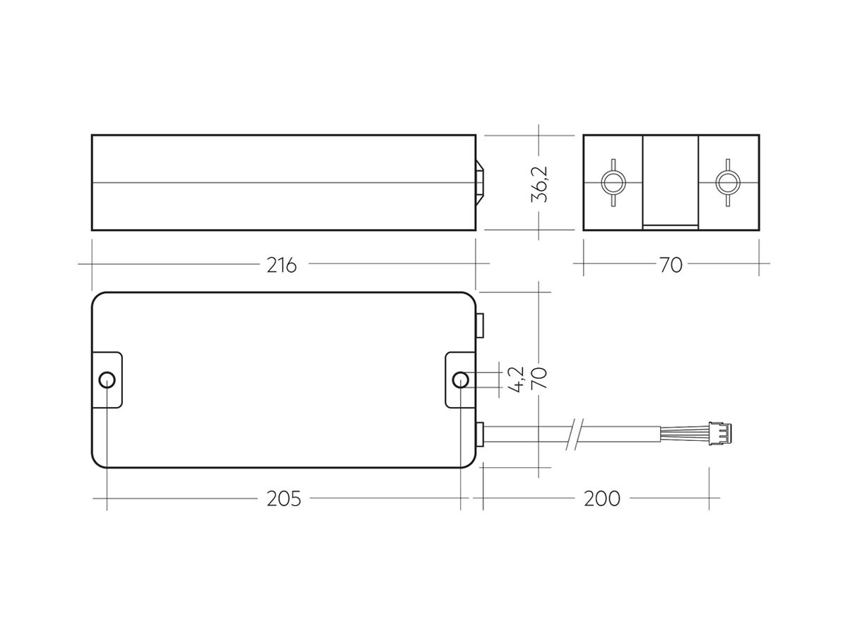 Hochtemperatur-Akku Tridonic LiFePO4 7.2Ah, 3.2V×4Zellen für Notlichteinheit CON
