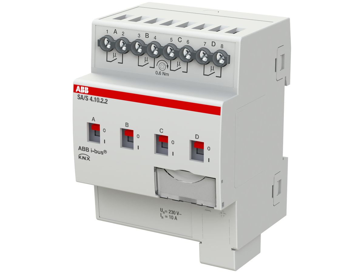 REG-KNX-Schaltaktor ABB SA/S4.10.2.2, 4-fach, 10A