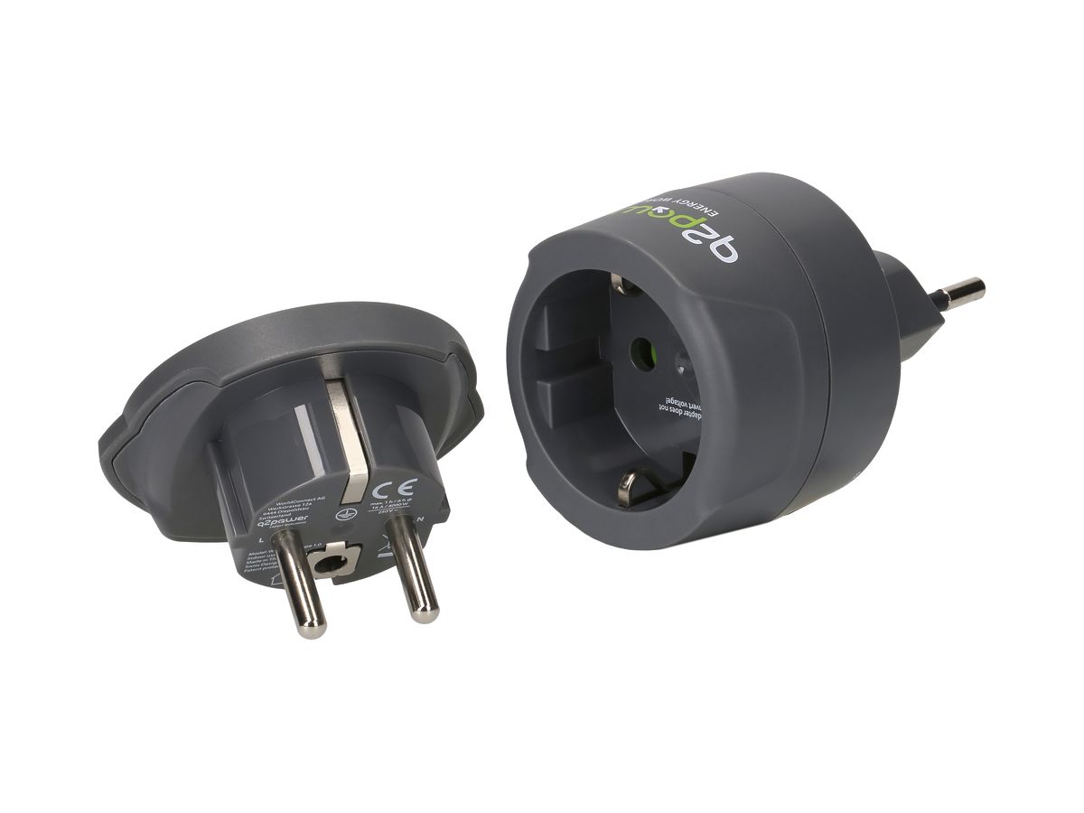 Übergangsstecker MH q2power WORLD "Combo" to SWITZERLAND + ITALY + BRAZIL