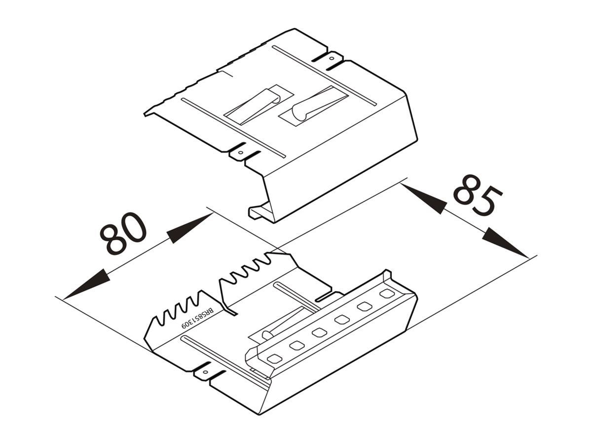 Verbinder tehalit BRS 85130B verzinkt