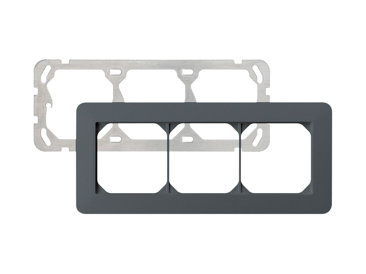 UP-Kopfzeile kallysto.trend 1×3 anthrazit horizontal