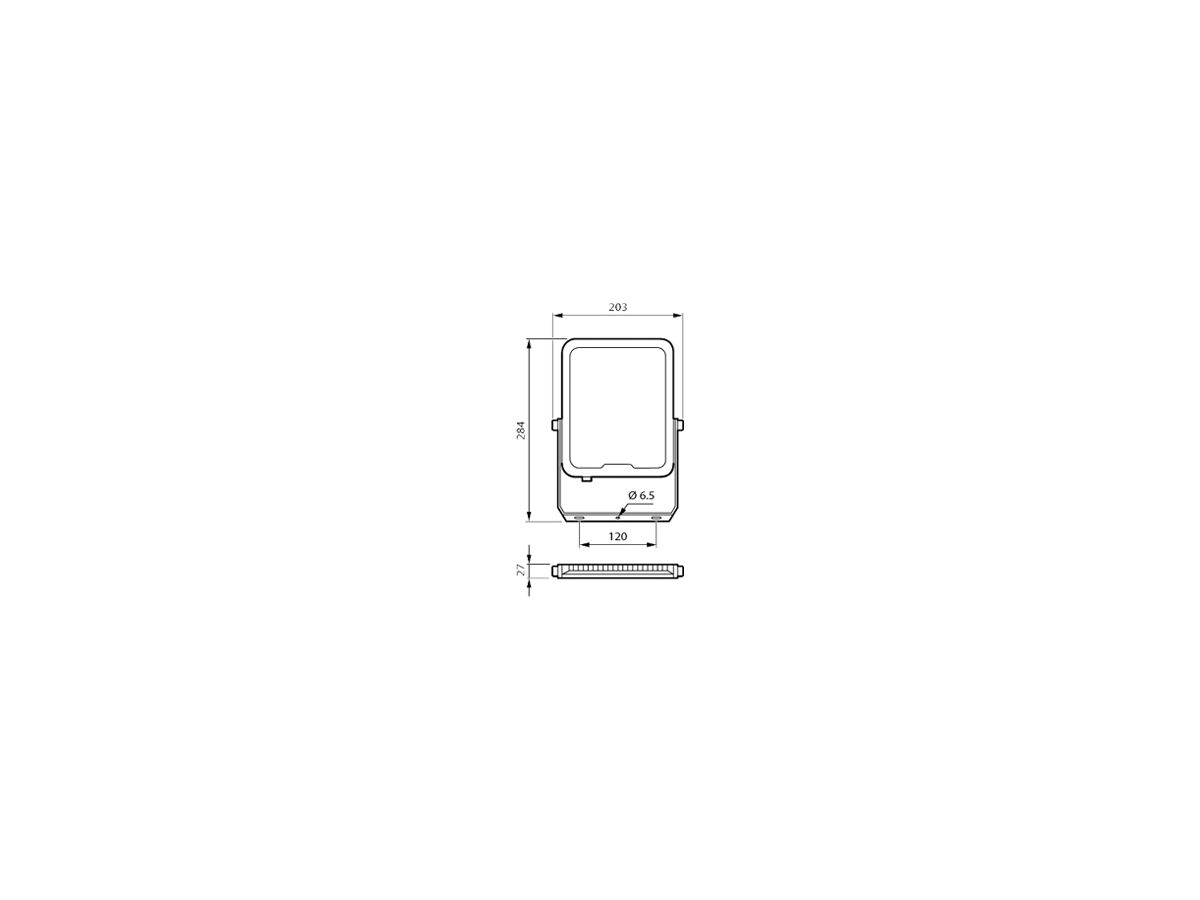 LED-Strahler Ledinaire Gen3 BVP164 LED77/830 PSU 70W SWB CE, grau
