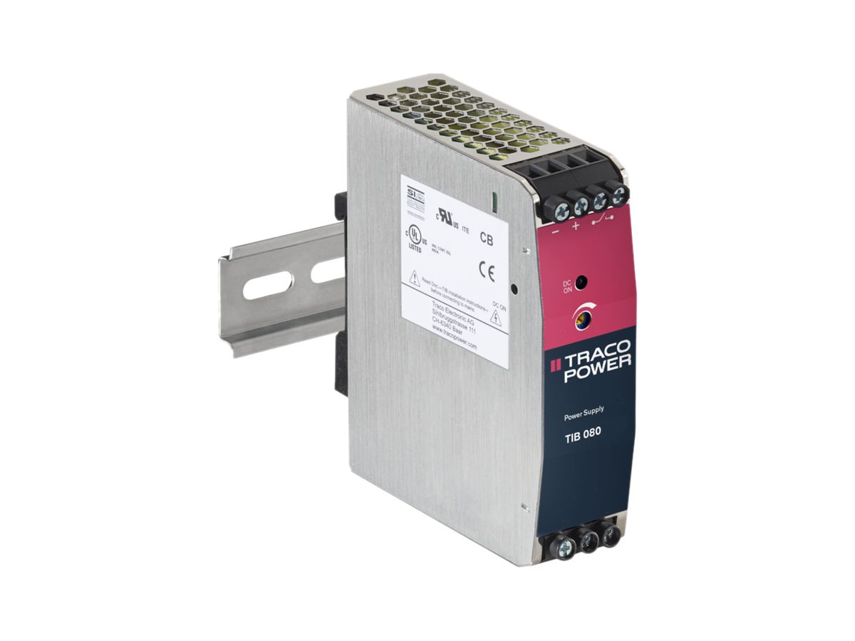 REG-Netzteil Traco TIB 080-112, 80W 6.7A 12VDC 32×114.2×98.6mm