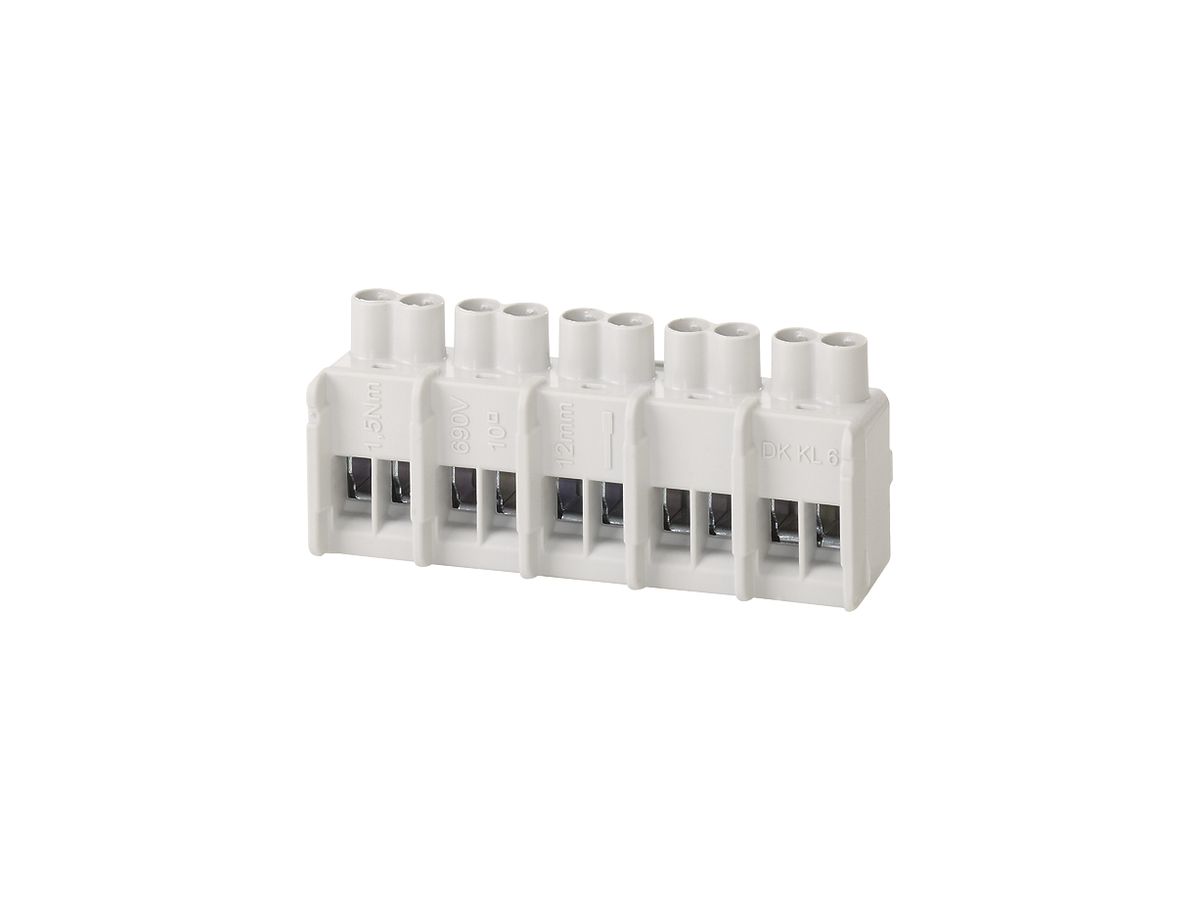 Klemmeneinsatz Hensel DK KL 06 5×10mm² 2 Leiter/Pol
