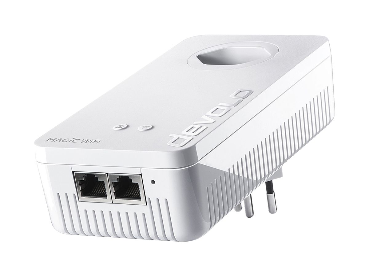 Powerline-Adapter devolo Magic 2 WiFi next 2400Mbit/s 2.4+5GHz 2×LAN GbE