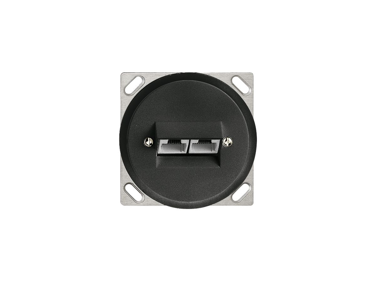 EB-Dose 2×RJ45/u 8P getr.sz ITplus JK 58/64mm