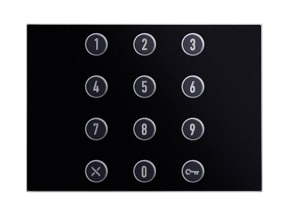 Frontplatte für Numerisches Tastaturmodul Urmet Alpha, IP55, schwarz