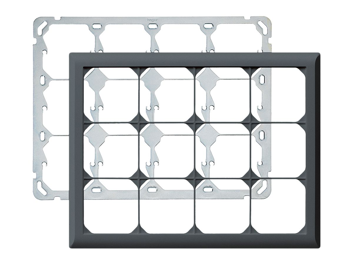 UP-Kopfzeile kallysto.line 3×4 anthrazit horizontal