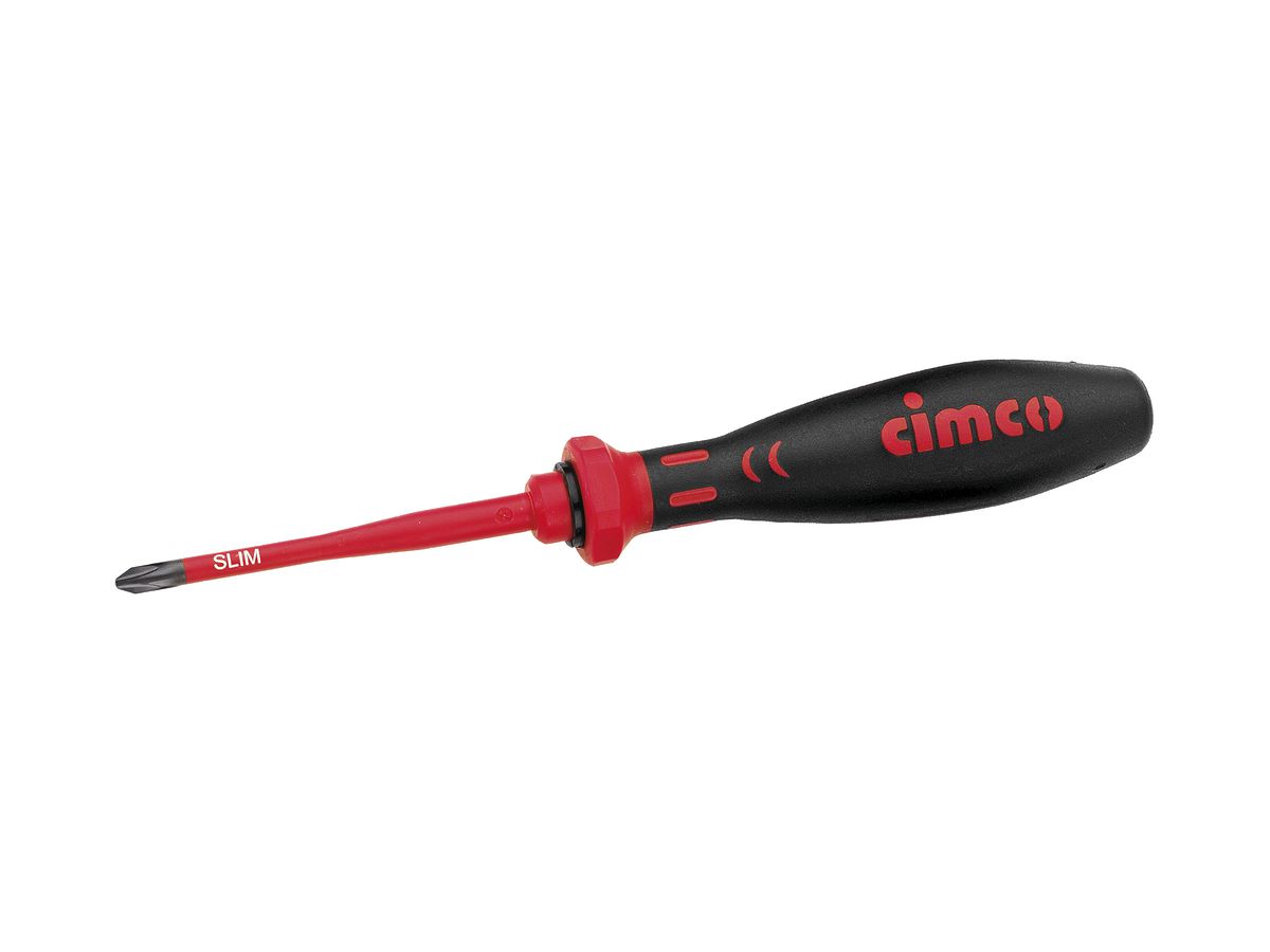 Kreuzschraubenzieher CIMCO Phillips SLIM PH1×100mm, VDE, 10 000V