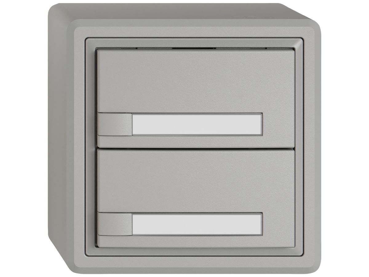 AP-KNX-Taster RGB EDIZIO.liv SNAPFIX® Temperaturfüh.o.LED Pap.2×T 1-Tbed.hgu