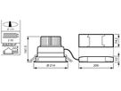 EB-LED-Deckenleuchte LuxSpace Compact DN570B LED60S/840 PSU-E C WH