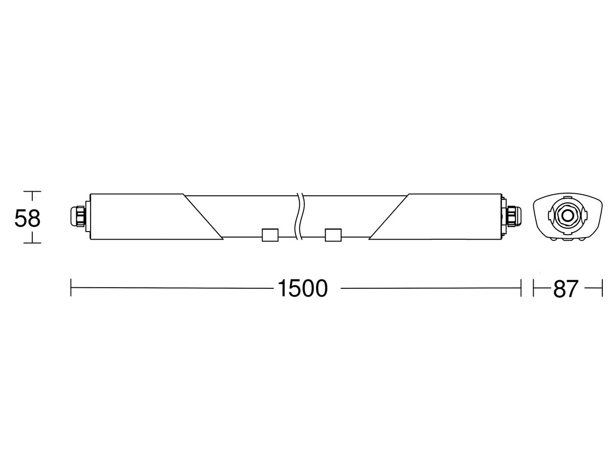 LED-Feuchtraumleuchte Steinel RS PRO 50W 5940lm 840 IP66 DIM