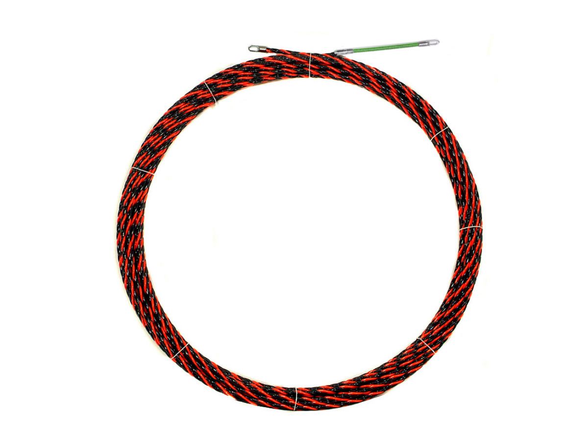 PET Einzugsband 100m 3-fach - verdr.6.7mm rz-sw, Zugkraft: 280kg