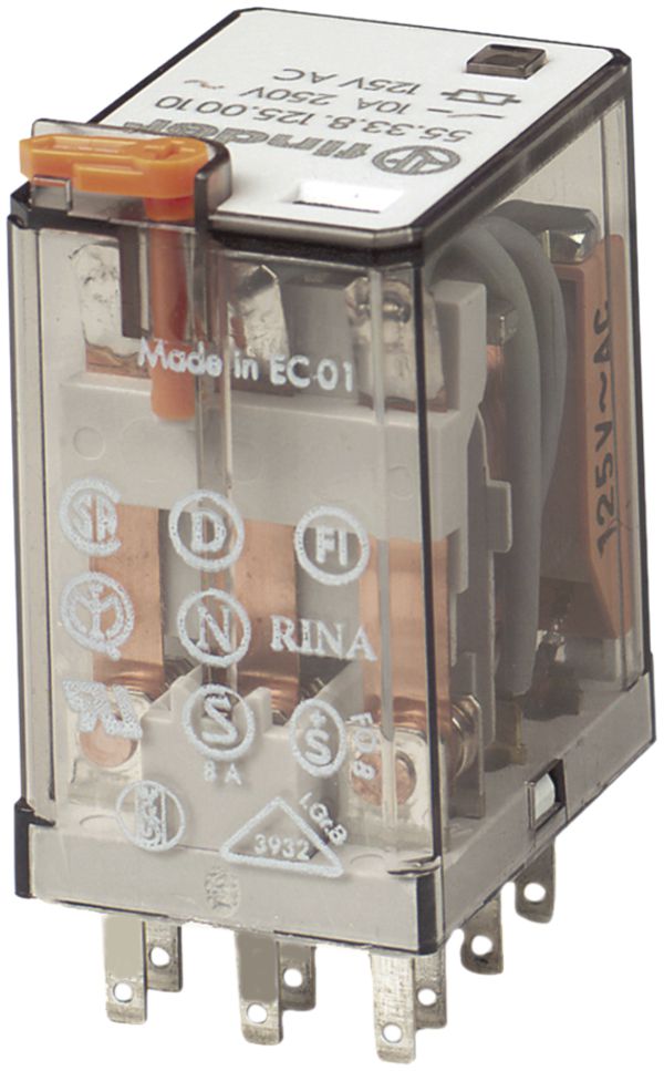 Finder Miniatur Steckrelais 46.52.9.024.0000.T - 24V DC 8A Schaltrelais