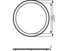 Abdeckring Philips Ledinaire DN065B Kunststoff Ø226.5×8.5mm schwarz