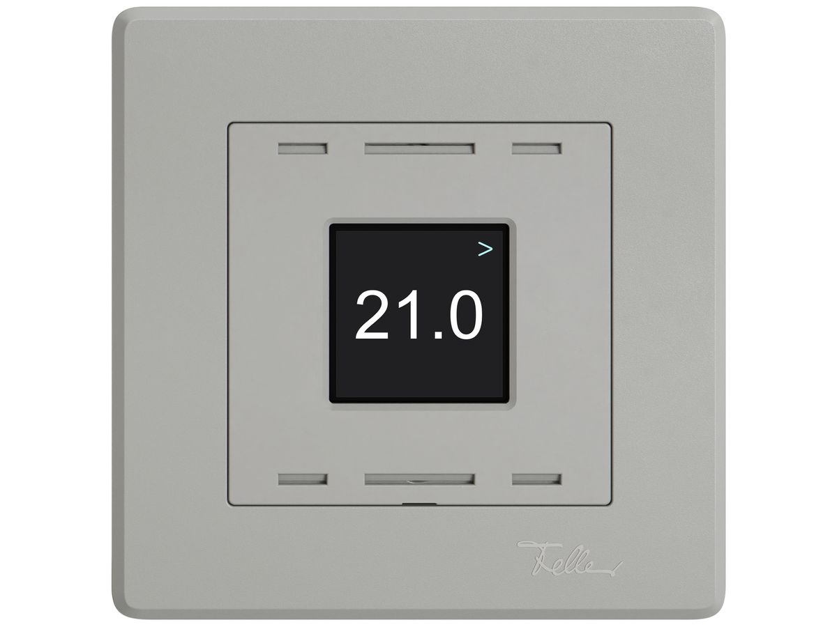 UP-Raumtemperatursensor EDIZIO.liv Wiser SNAPFIX® 230V 5…30°C hellgrau