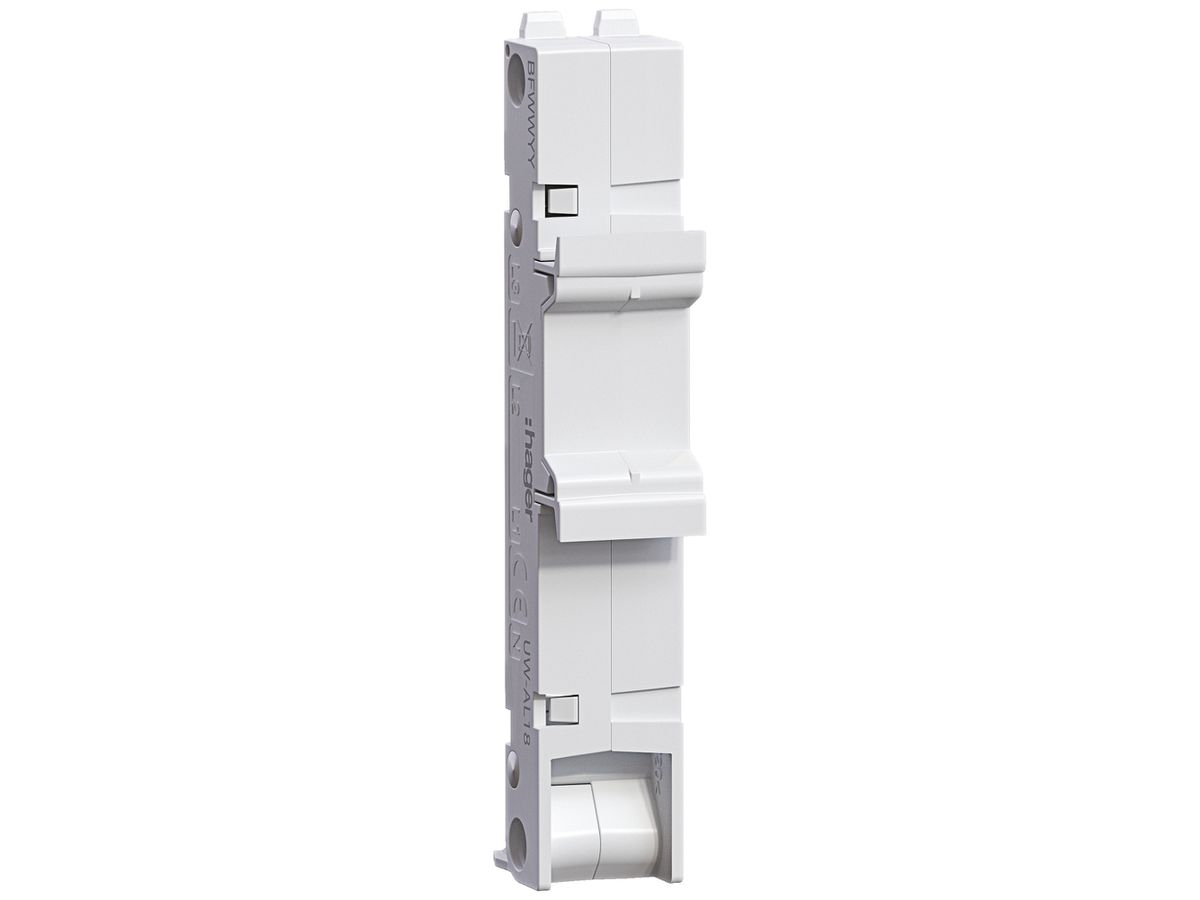 Leeradapter-DIN Hager uniway, Sammelschienenabdeckung, Breite 18mm, 12 Stück