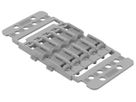 Befestigungsadapter WAGO mit Zugentlastung 10×4mm² Rastfuss grau