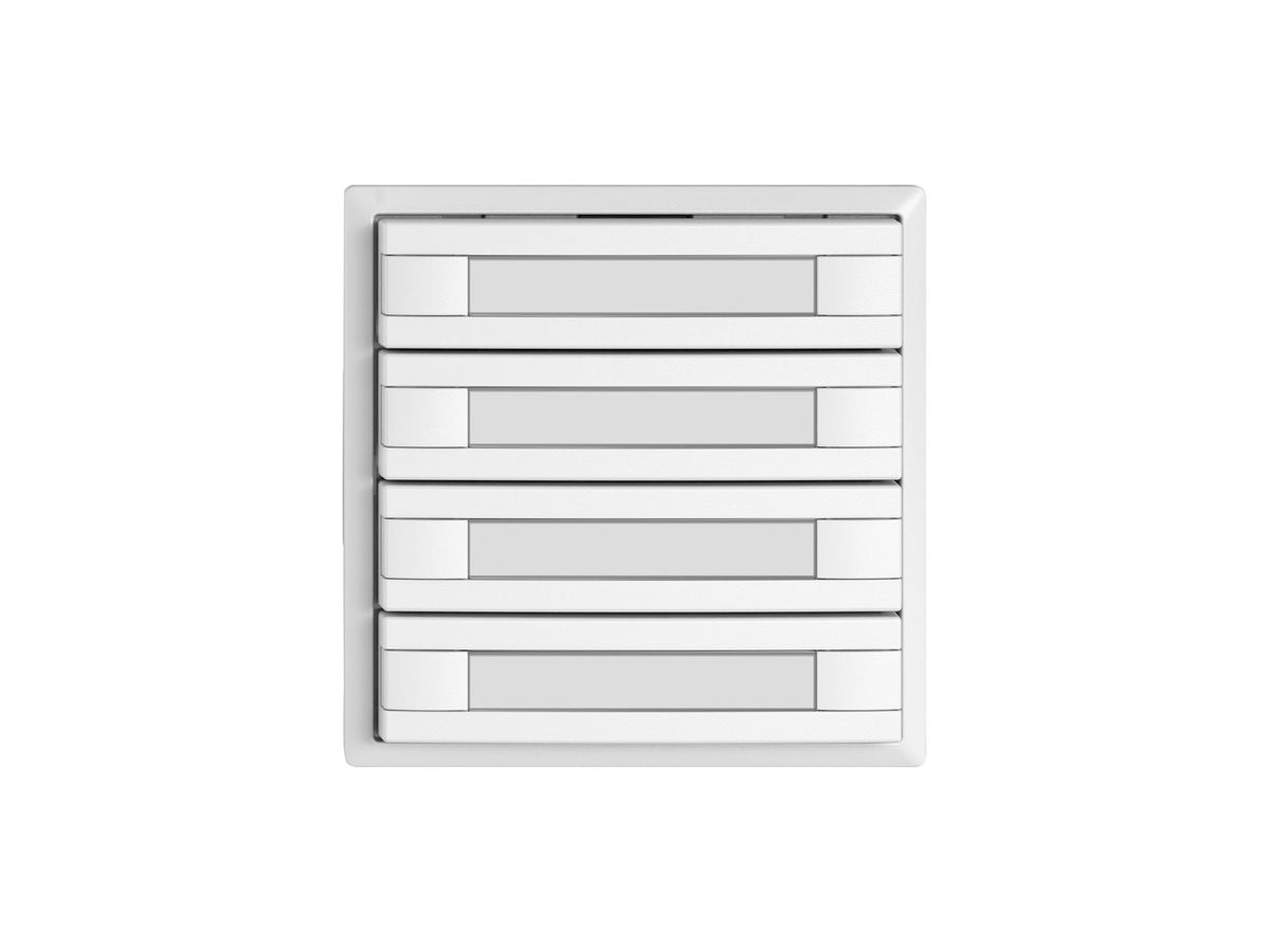 KNX-Taster RGB EDIZIO.liv SNAPFIX® Temperaturfüh.o.LED Pap.4×T 2-Tbed.ws