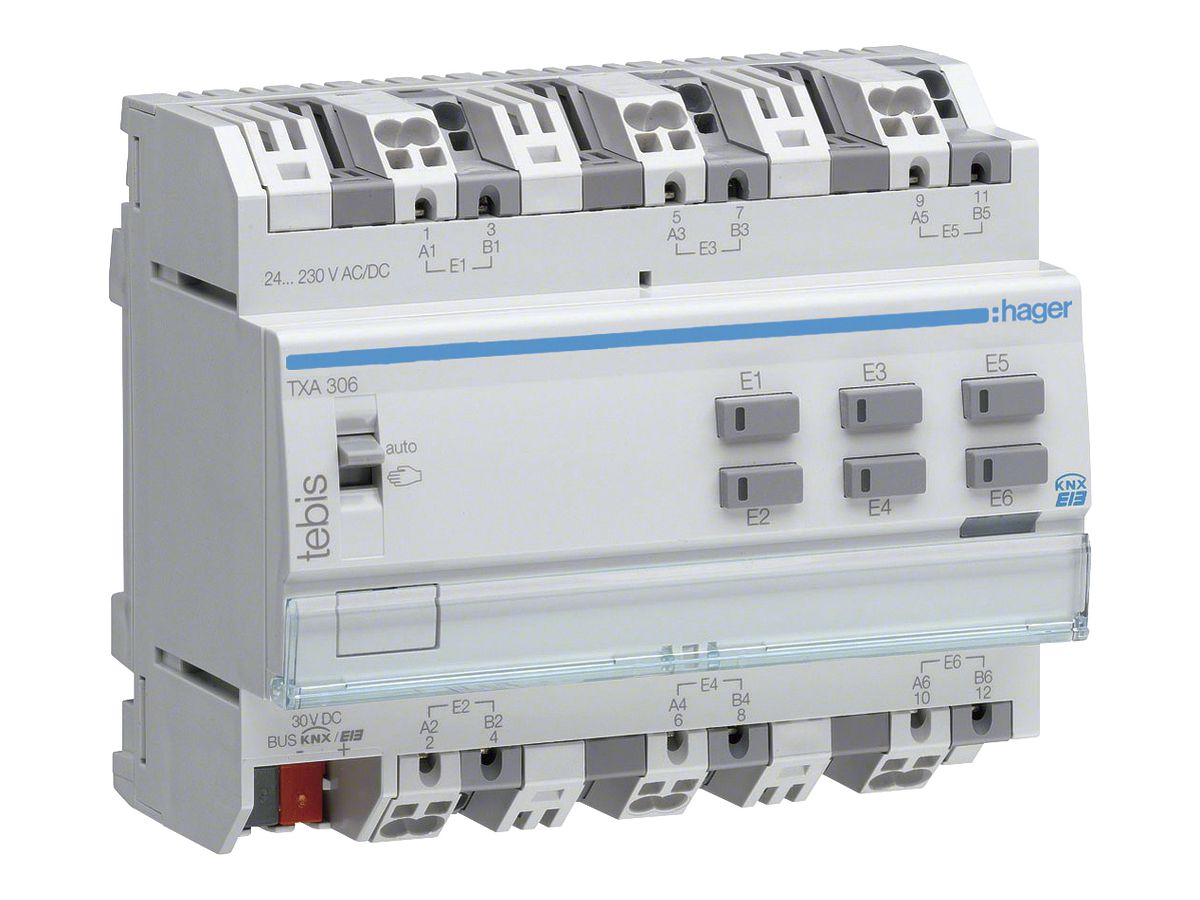 REG-Binäreingang KNX Hager 6-fach