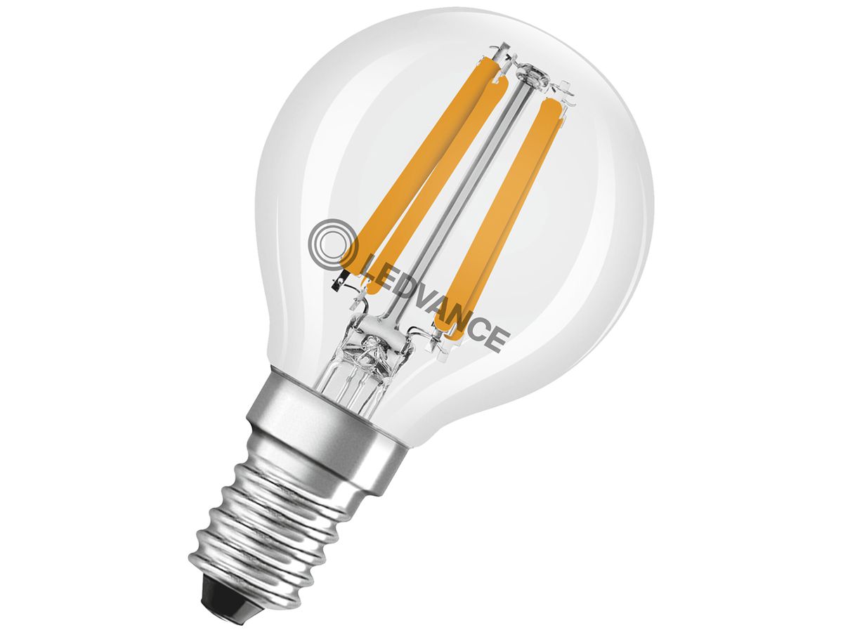 LED-Lampe LEDVANCE CLAS P E14 4.2W 470lm 2700K DIM Ø45×77mm klar