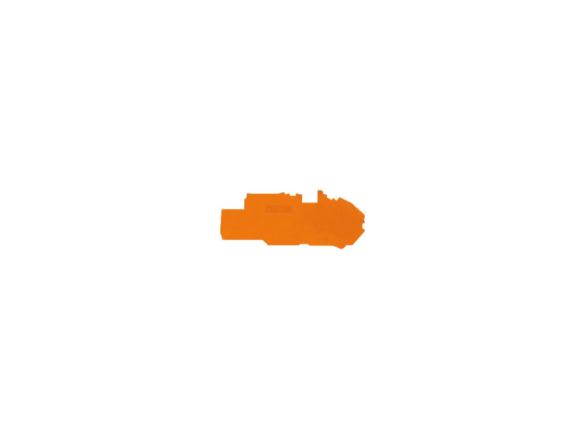 Abschlussplatte WAGO 1mm orange