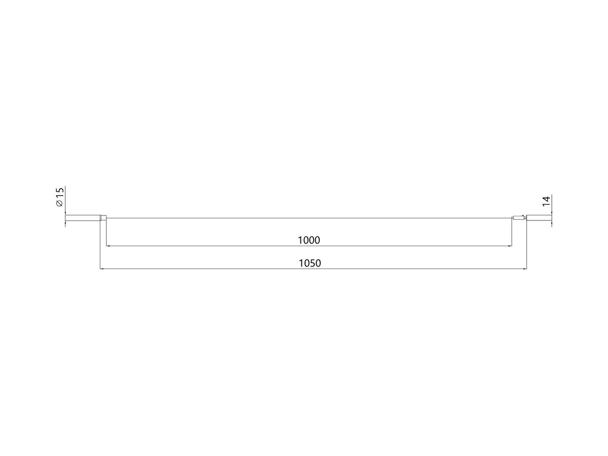 Seilabhängung Philips CoreLine WT210Z 1050mm Edelstahl 2 Stk