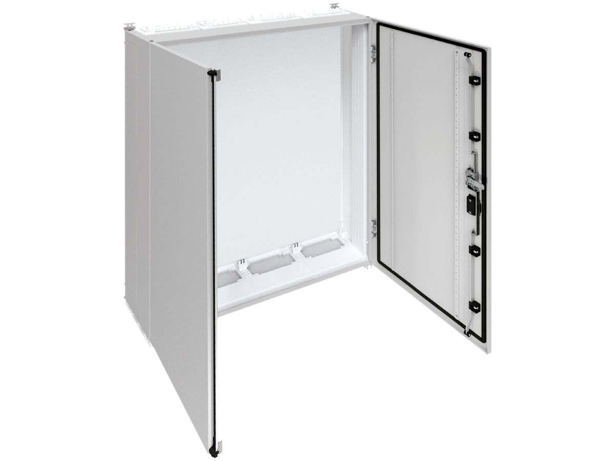 Wandschrank Hager univers mit Volltür SK II IP55 1400×1050×275mm RAL 7035