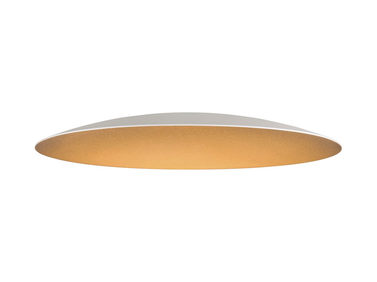 Leuchtenschirm SLV LALU ELYPSE Stahl Ø330×35mm weiss Gold unifarbig