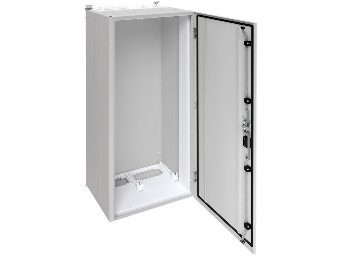 Wandschrank Hager univers mit Volltür SK I IP55 1400×550×400mm RAL 7035