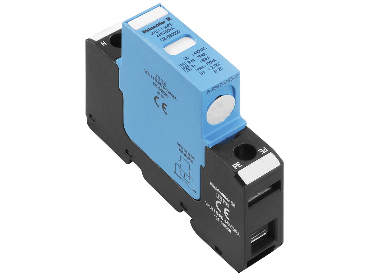 Überspannungsableiter Weidmüller VPU I 1 N-PE 440V/50KA