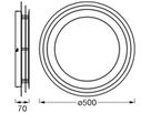 LED-Deckenleuchte LEDVANCE ORBIS SPIRAL Layer 38W 2140lm 3000K Ø500mm weiss