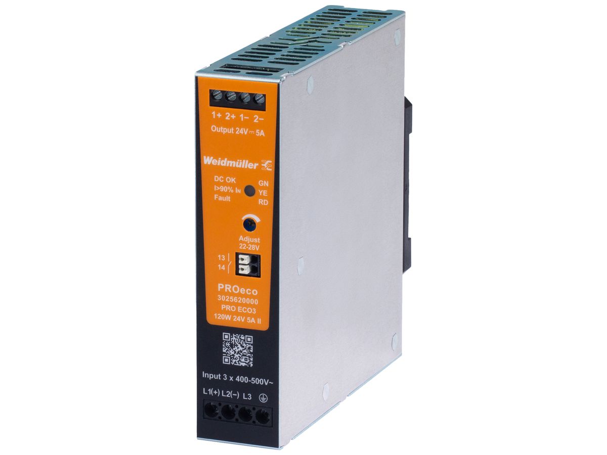 Schaltnetzgerät Weidmüller Connect Power PRO ECO3 120W 24V 5A