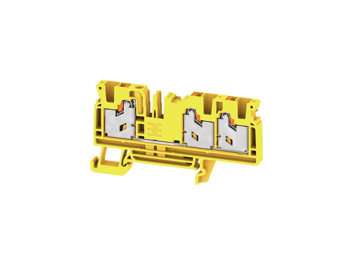 Durchgangs-Reihenklemme WM S3C 4mm² 32A 1000V SNAP IN 3×1 TH35 gb
