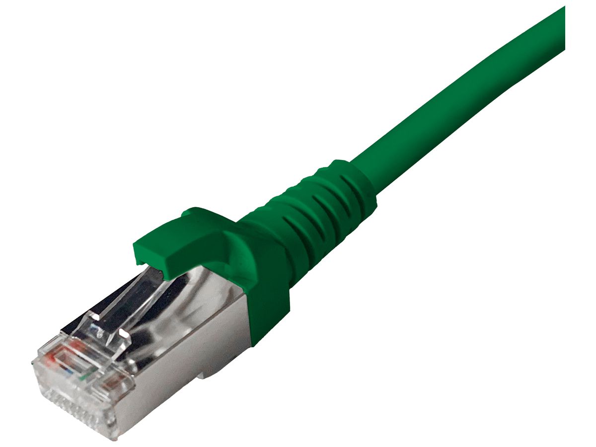 Patchkabel RJ45 Dätwyler 5502 flex PVC CAT5e S/UTP AWG26 1:1 grün 0.5m