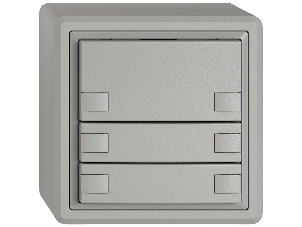 AP-KNX-Taster RGB EDIZIO.liv SNAPFIX® Temperaturfüh.o.LED 6×Taste 1-Tbed.hgu