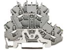 Doppelstockklemme WAGO TOPJOBS 2.5mm² PE/L grau Serie 2002