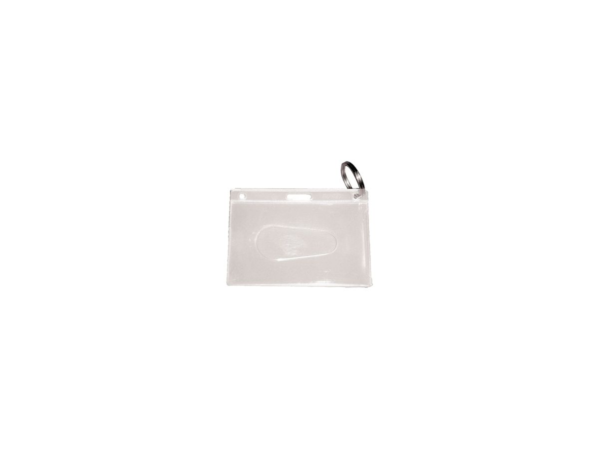 Kartenanhänger Rieffel KT 1070 54×86mm Kunststoff transparent 50Stk