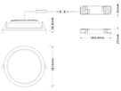 LED-Downlight LEDVANCE COMFORT OP 30W 3600lm 930/940 IP20/44 100° DA Ø215 weiss