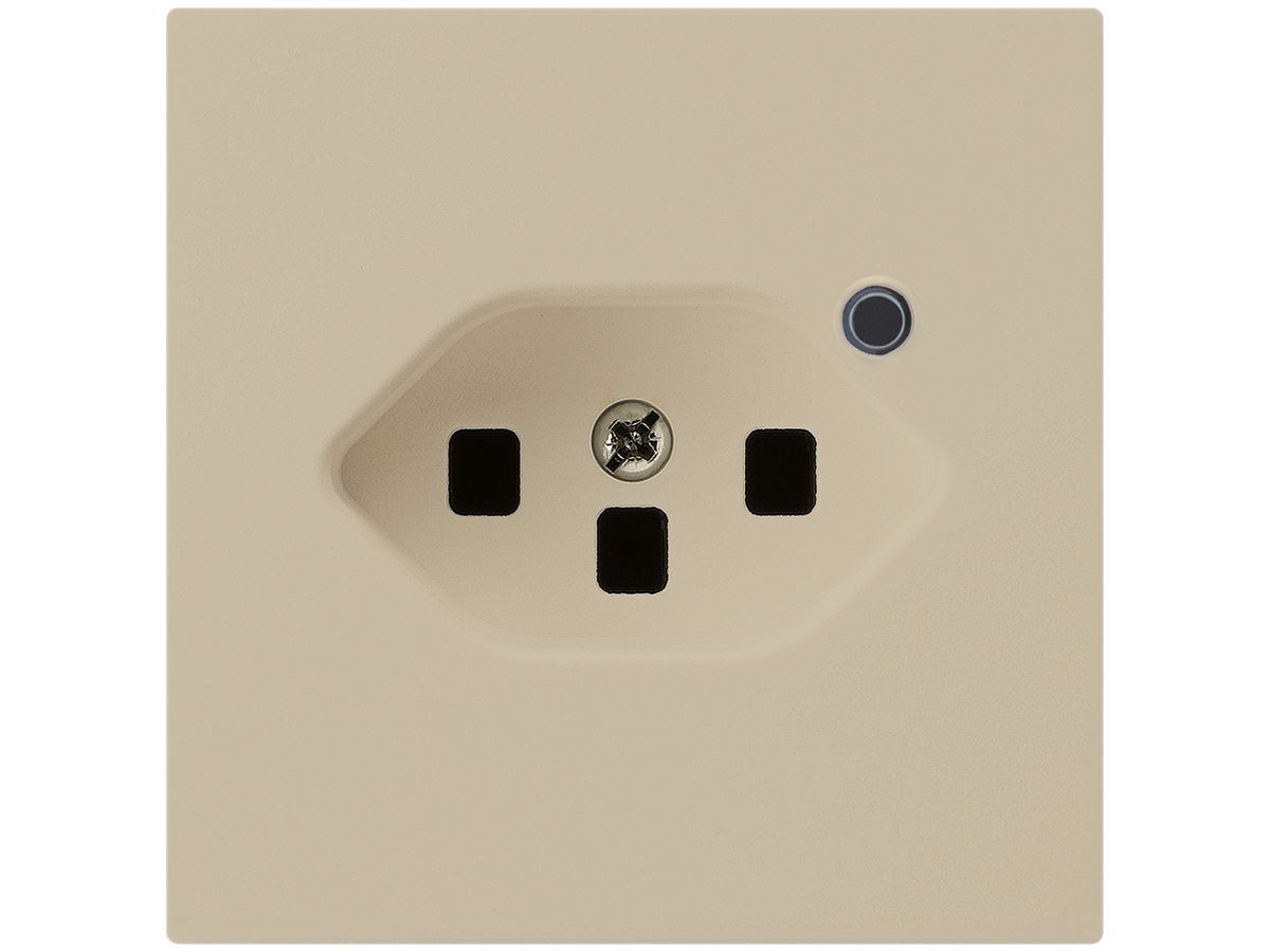 Steckdose Hager kallysto 1×T23 beleuchtet A beige