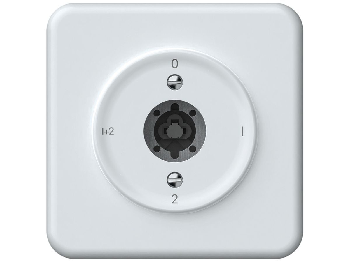 UP-Schlüsselschalter origin Serienschalter 1/1L 16A 250V 0-1-2-1+2 92×92mm weiss