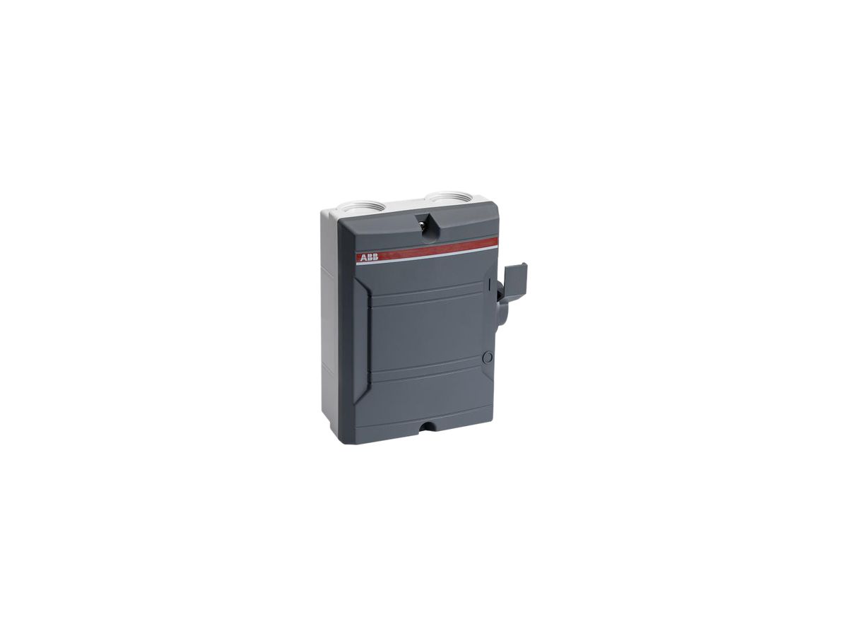 AP-Anlageschalter ABB 4-polig 25 A 400V dunkelgrau/dgu