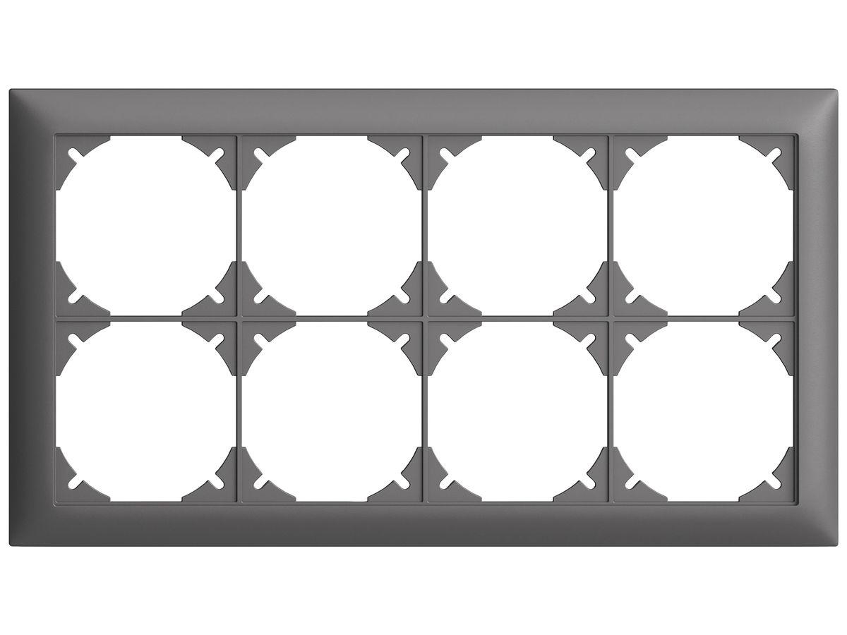 UP-Kopfzeile EDIZIOdue SNAPFIX® 2×4 horizontal 268×148mm dunkelgrau