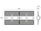 LED-Hallenstrahler Sylvania Rocks 226W 40800lm 4000K IP65 DALI EM3h 963×446 grau