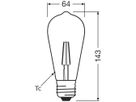 LED-Lampe LEDVANCE Vintage Edison E27 2.5W 220lm 2400K Ø64×143mm klar Gold