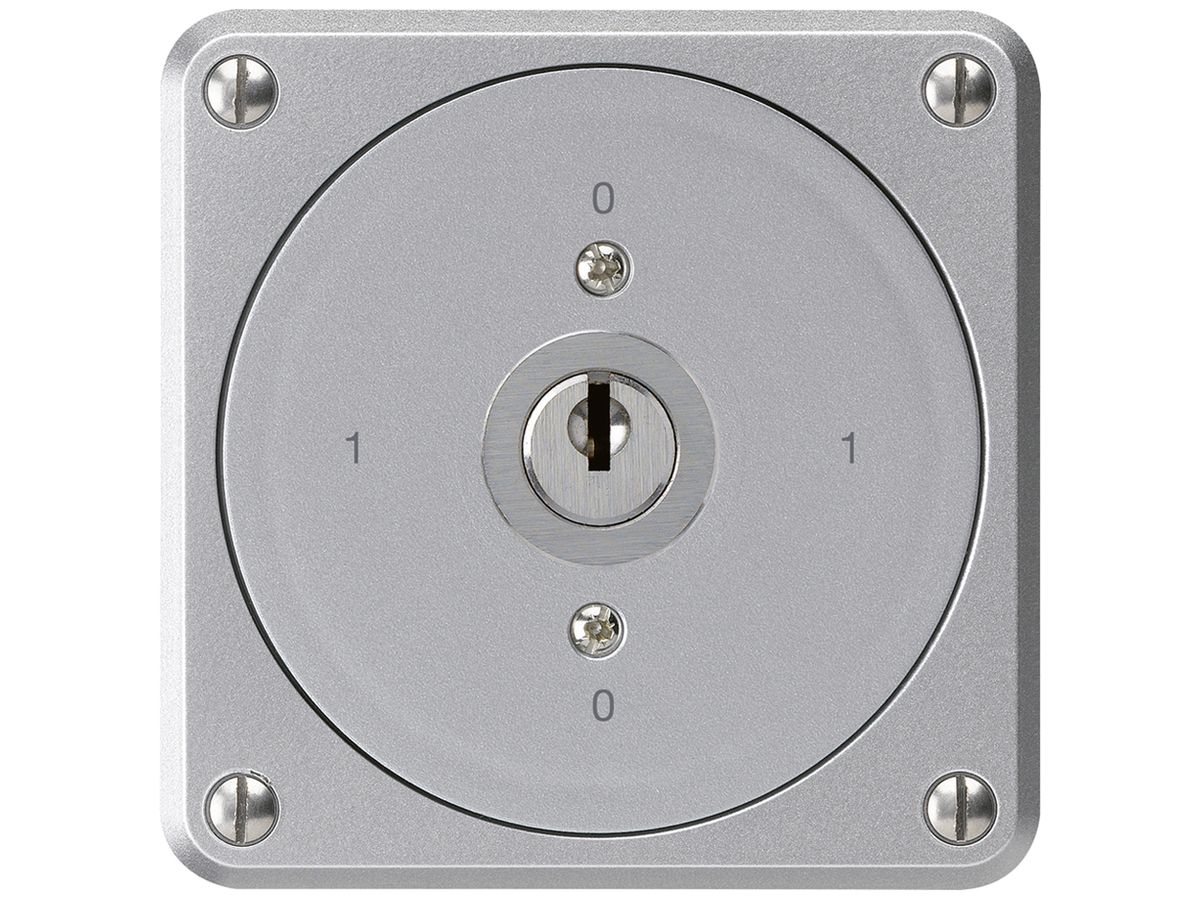 UP-Schlüsselschalter robusto ohne Klappdeckel 0/1P aluminium