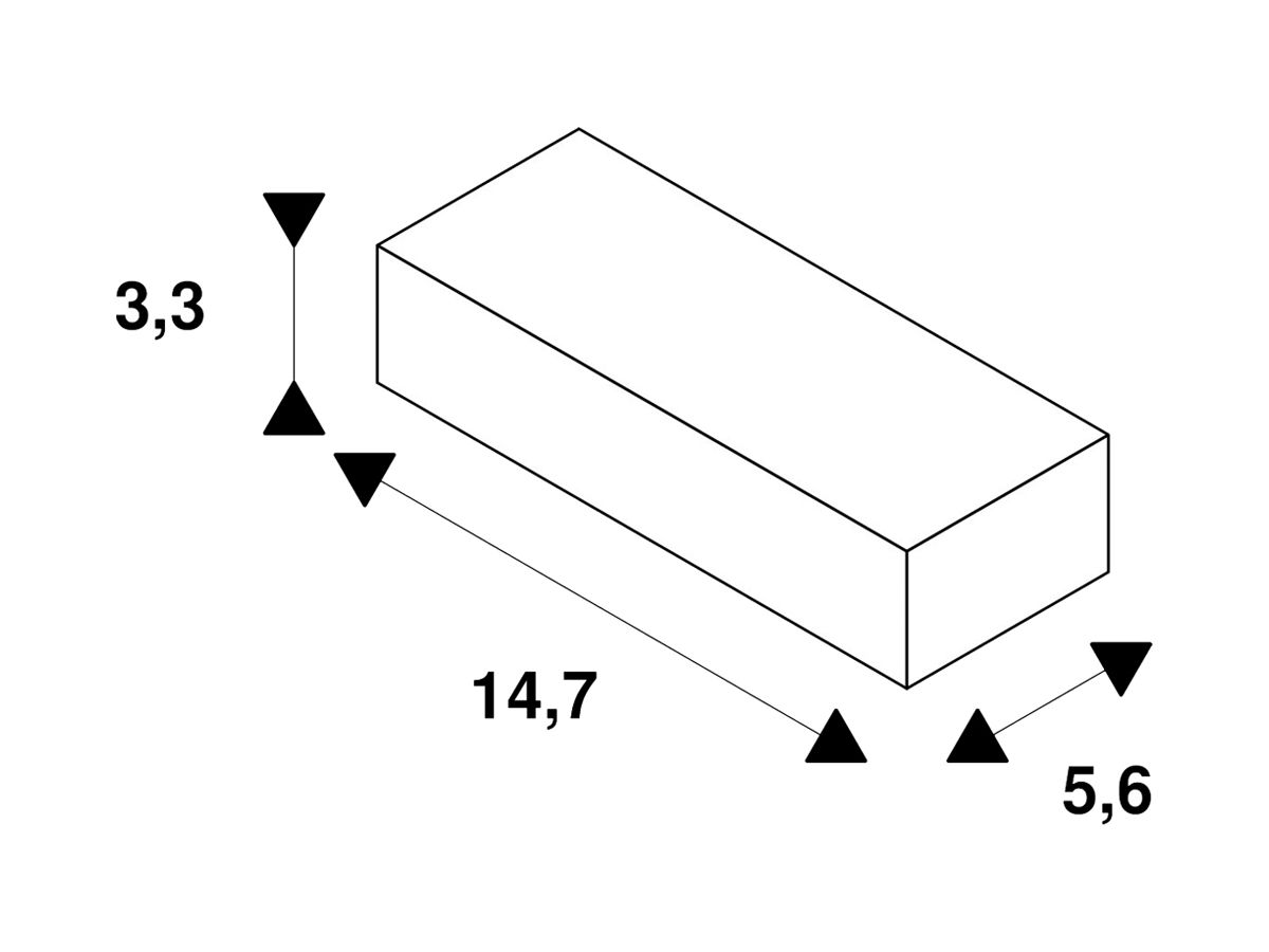 Endeinspeiser SLV S-TRACK DALI 5×2.5mm²  links weiss